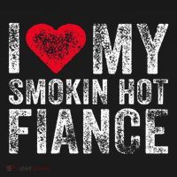I Love My Smoking Hot Fiance Funny Women's Hoodie thumb 2