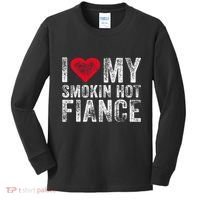 I Love My Smoking Hot Fiance Funny Kids Long Sleeve Shirt thumb 0