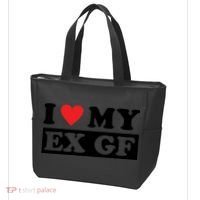 I Love My Ex GF Funny Tote Bag thumb 3