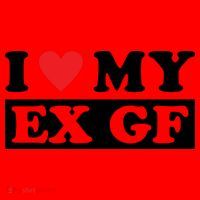 I Love My Ex GF Funny Santa Hat thumb 1