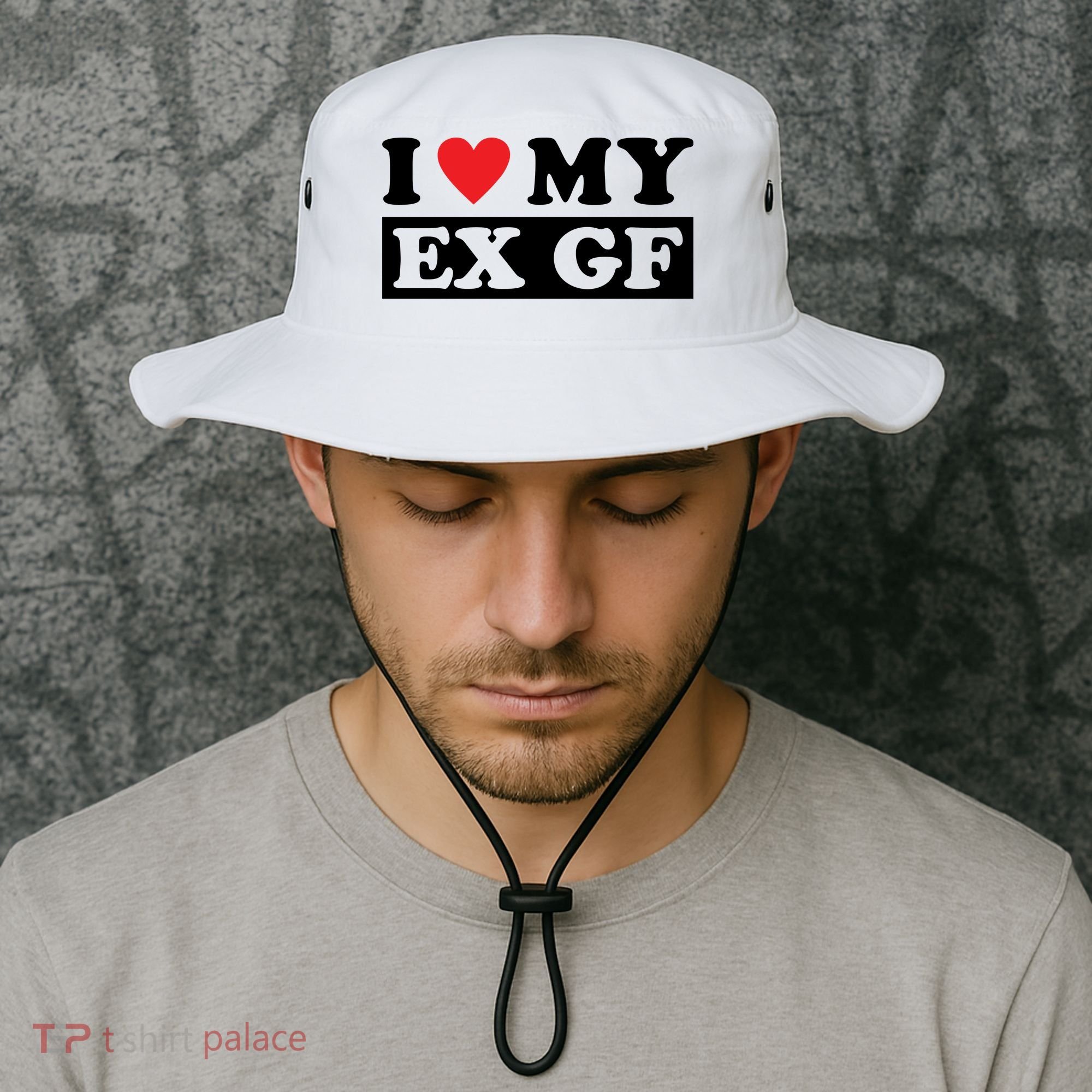 I Love My Ex GF Funny Bucket Hat
