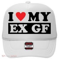 I Love My Ex GF Funny Hat thumb 0