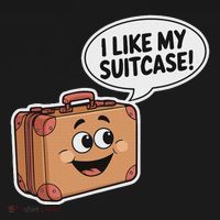 I Like My Suitcase Funny Meme Sayings Sweatshirt thumb 3