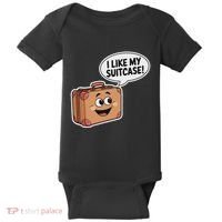 I Like My Suitcase Funny Meme Sayings Baby Bodysuit thumb 0