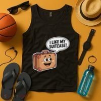 I Like My Suitcase Funny Meme Sayings Tank Top thumb 4