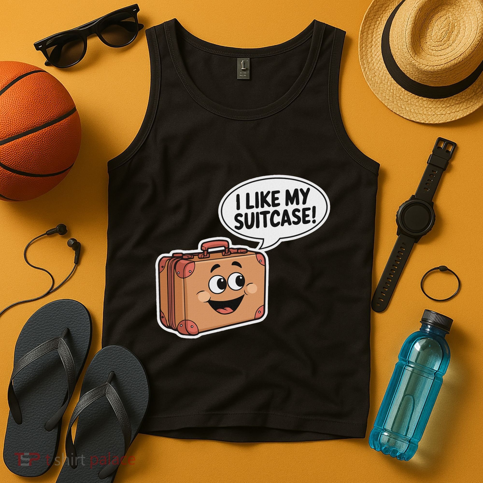 I Like My Suitcase Funny Meme Sayings Tank Top