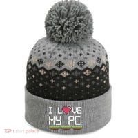 I Love My Pc Gamer Game Playing Computer Play Online Vr Gift The Baniff Cuffed Pom Beanie thumb 0