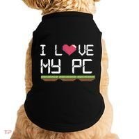 I Love My Pc Gamer Game Playing Computer Play Online Vr Gift Doggie Tank thumb 0