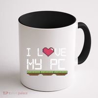 I Love My Pc Gamer Game Playing Computer Play Online Vr Gift Coffee Mug thumb 1