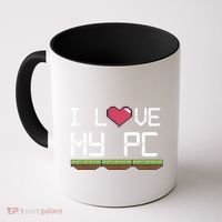 I Love My Pc Gamer Game Playing Computer Play Online Vr Gift Coffee Mug thumb 0