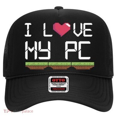 I Love My Pc Gamer Game Playing Computer Play Online Vr Gift Hat