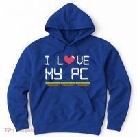 I Love My Pc Gamer Game Playing Computer Play Online Vr Gift Hoodie thumb 0