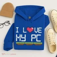 I Love My Pc Gamer Game Playing Computer Play Online Vr Gift Hoodie thumb 4