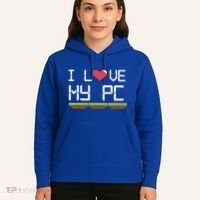I Love My Pc Gamer Game Playing Computer Play Online Vr Gift Hoodie thumb 5