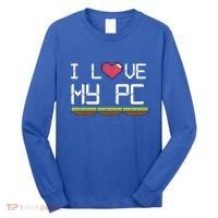 I Love My Pc Gamer Game Playing Computer Play Online Vr Gift Long Sleeve Shirt thumb 0
