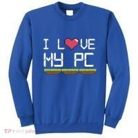 I Love My Pc Gamer Game Playing Computer Play Online Vr Gift Sweatshirt thumb 0