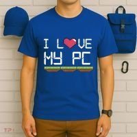 I Love My Pc Gamer Game Playing Computer Play Online Vr Gift T-Shirt thumb 6