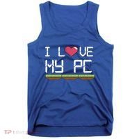 I Love My Pc Gamer Game Playing Computer Play Online Vr Gift Tank Top thumb 0