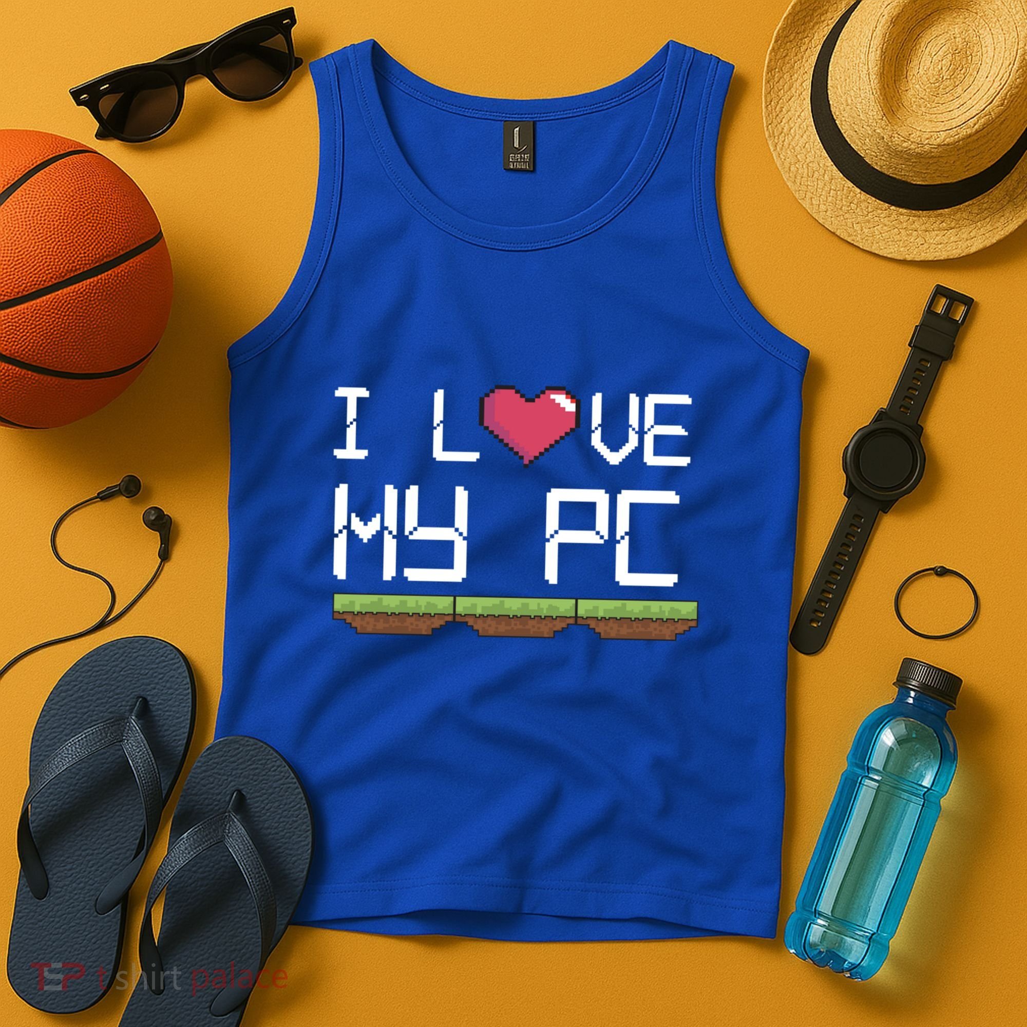 I Love My Pc Gamer Game Playing Computer Play Online Vr Gift Tank Top