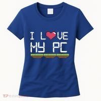 I Love My Pc Gamer Game Playing Computer Play Online Vr Gift Women's T-Shirt thumb 0