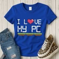 I Love My Pc Gamer Game Playing Computer Play Online Vr Gift Women's T-Shirt thumb 3