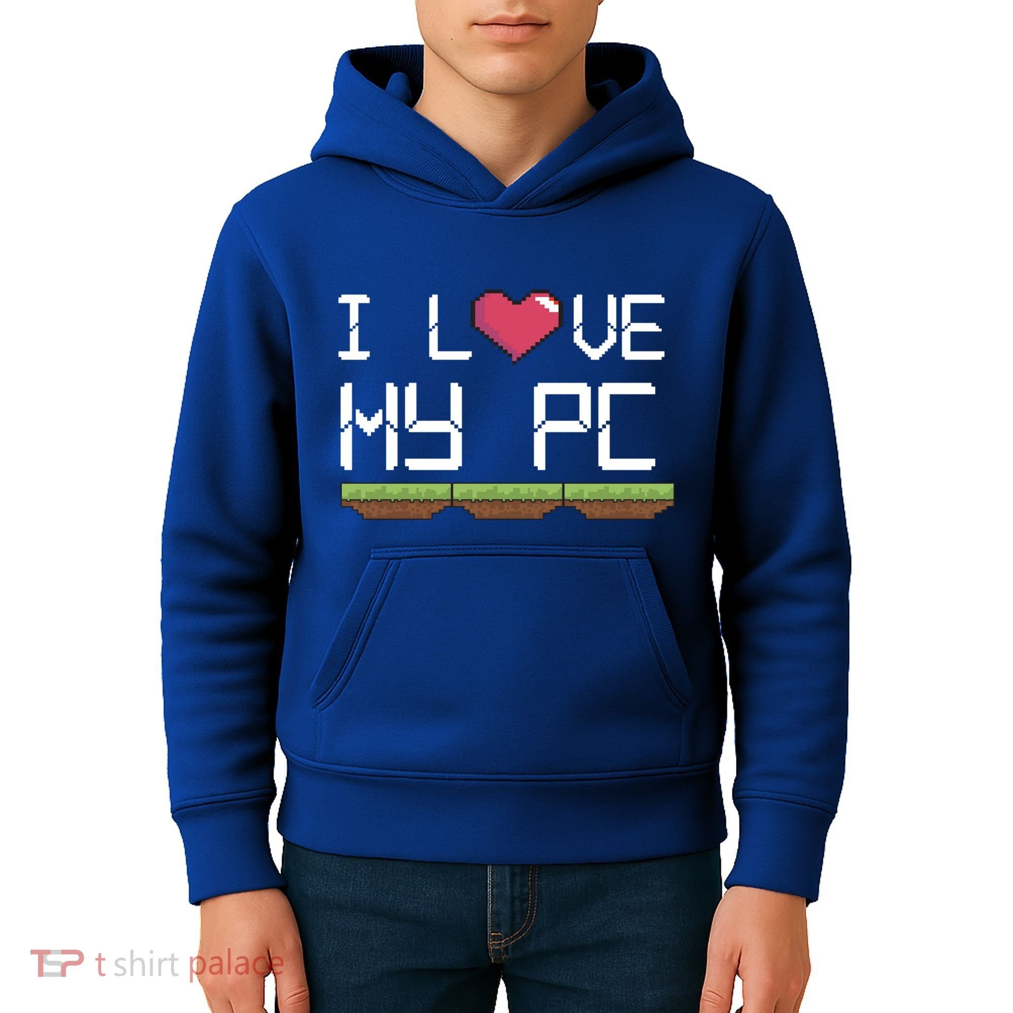 I Love My Pc Gamer Game Playing Computer Play Online Vr Gift Kids Hoodie