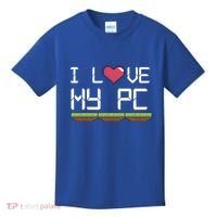 I Love My Pc Gamer Game Playing Computer Play Online Vr Gift Kids T-Shirt thumb 0