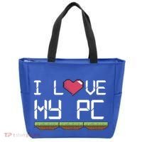 I Love My Pc Gamer Game Playing Computer Play Online Vr Gift Tote Bag thumb 0