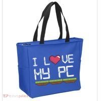 I Love My Pc Gamer Game Playing Computer Play Online Vr Gift Tote Bag thumb 2