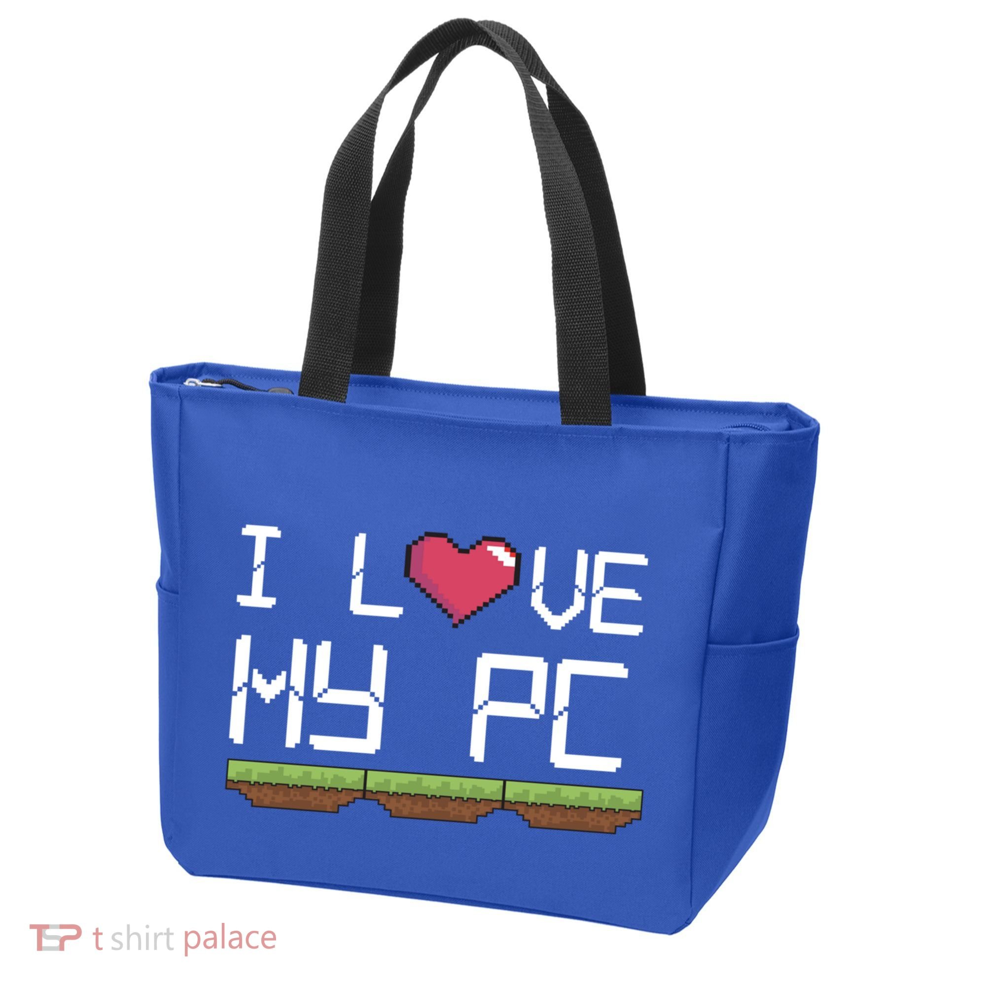 I Love My Pc Gamer Game Playing Computer Play Online Vr Gift Tote Bag