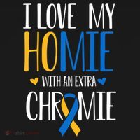 I Love My Homie With An Extra Chromie Down Syndrome T21 Ornament thumb 1