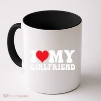 I Love My Girlfriend Heart Boyfriend Couples Coffee Mug thumb 0