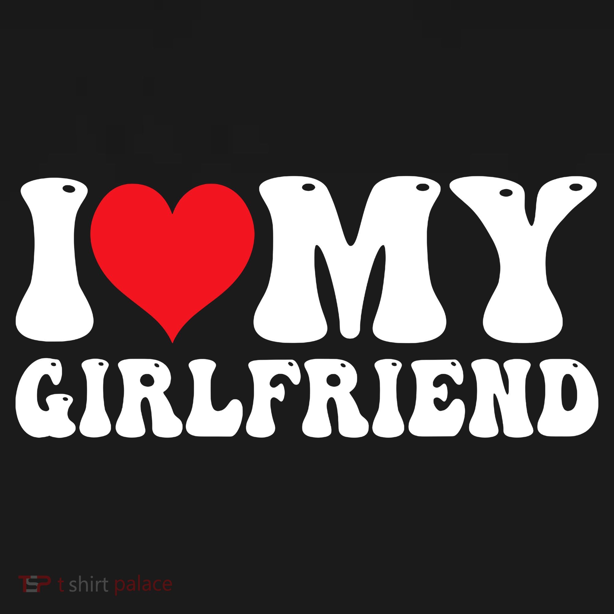 I Love My Girlfriend Heart Boyfriend Couples Baby Bodysuit