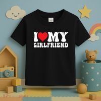 I Love My Girlfriend Heart Boyfriend Couples Toddler T-Shirt thumb 3