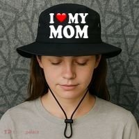 I Love My Mom Bucket Hat thumb 3