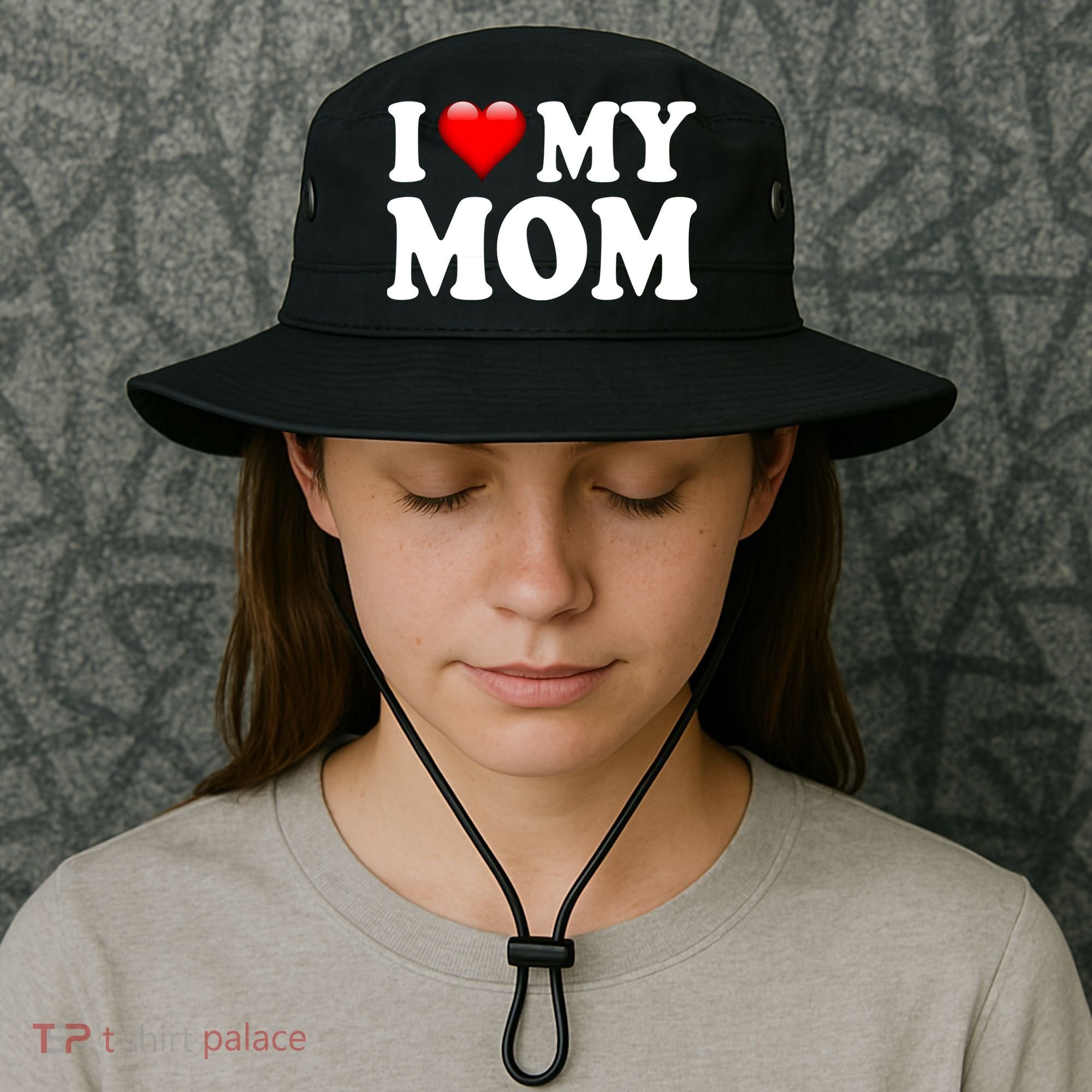 I Love My Mom Bucket Hat