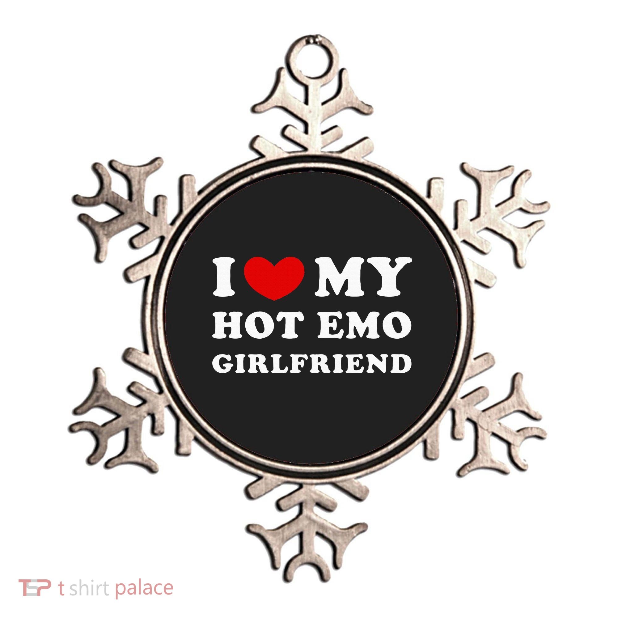 I Love My Hot Emo Girlfriend Ornament