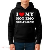 I Love My Hot Emo Girlfriend Kids Hoodie thumb 4