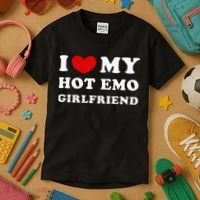 I Love My Hot Emo Girlfriend Kids T-Shirt thumb 3