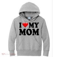 I Love My Mom Kids Hoodie thumb 0