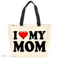 I Love My Mom Tote Bag thumb 0