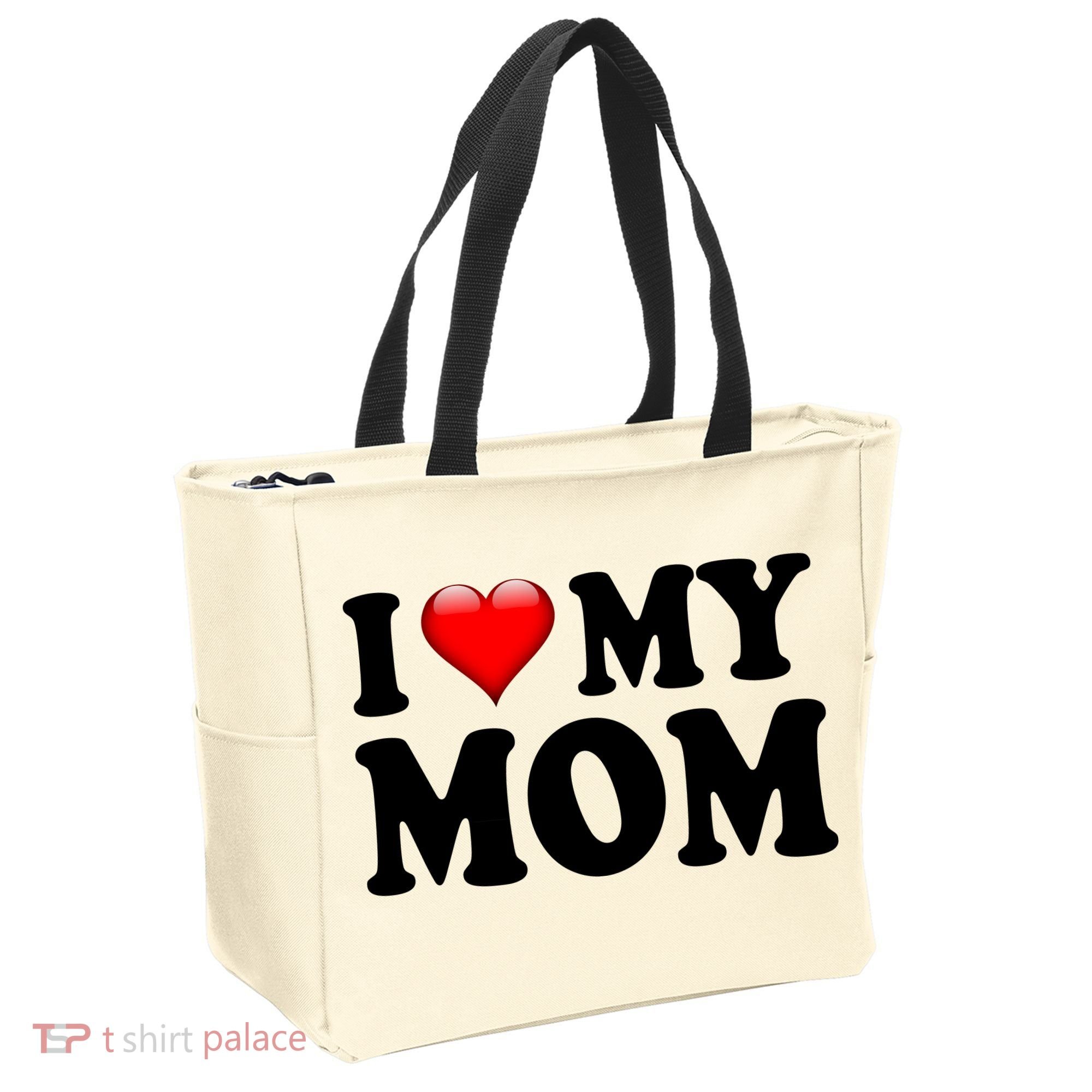 I Love My Mom Tote Bag