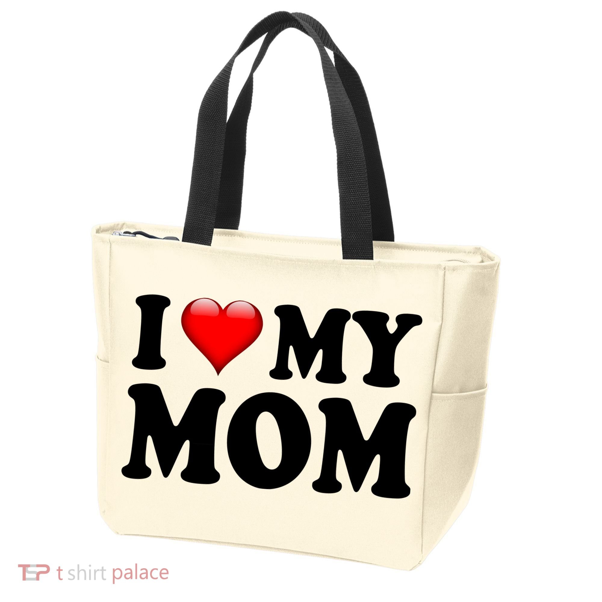I Love My Mom Tote Bag