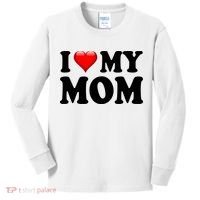 I Love My Mom Kids Long Sleeve Shirt thumb 0