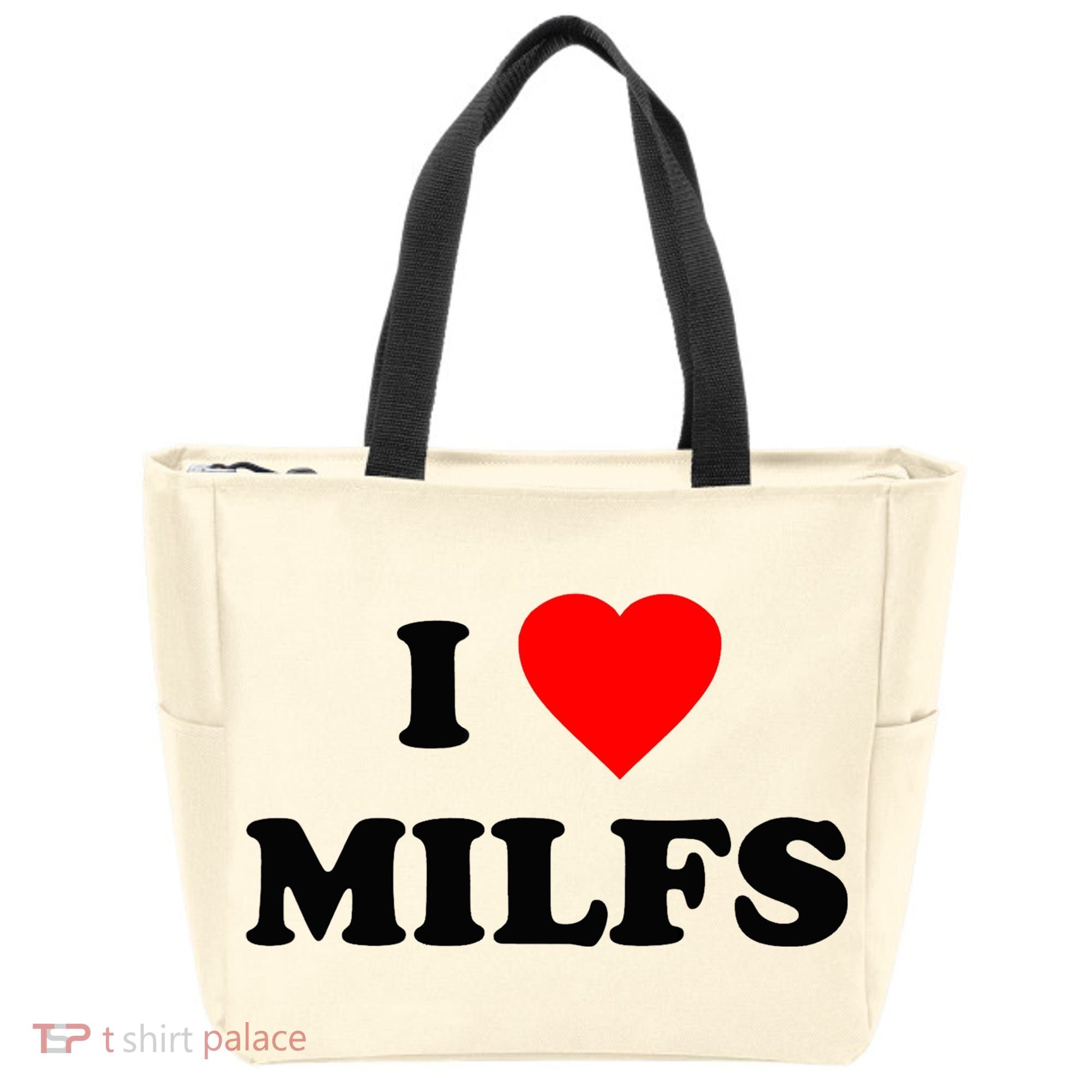I Love MILFs TShirt Tote Bag