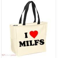 I Love MILFs TShirt Tote Bag thumb 2