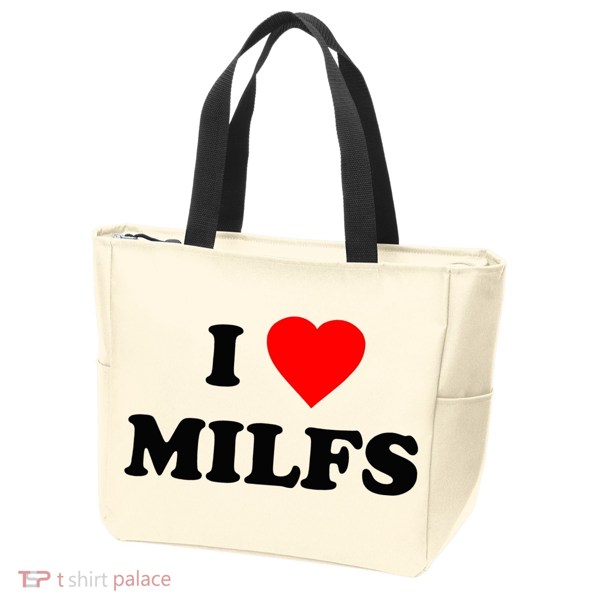 I Love MILFs TShirt Tote Bag