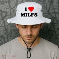 I Love MILFs TShirt Bucket Hat thumb 2