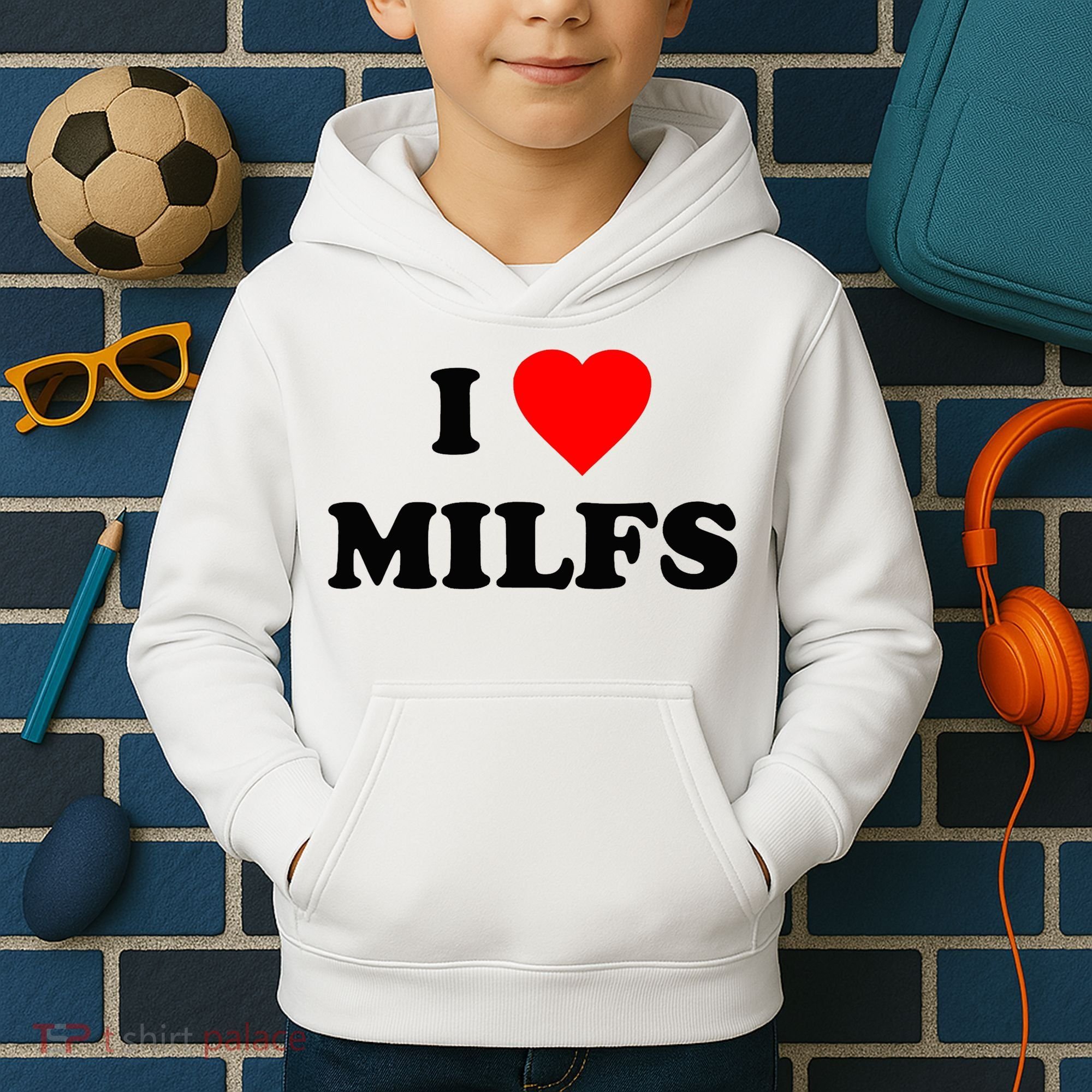I Love MILFs TShirt Kids Hoodie