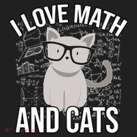 I Love Math And Cats Funny Women's Sweatshirt thumb 2